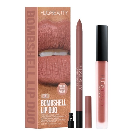 HUDA BEAUTY Other - HUDA BEAUTY BOMBSHELL LIP DUO ✨